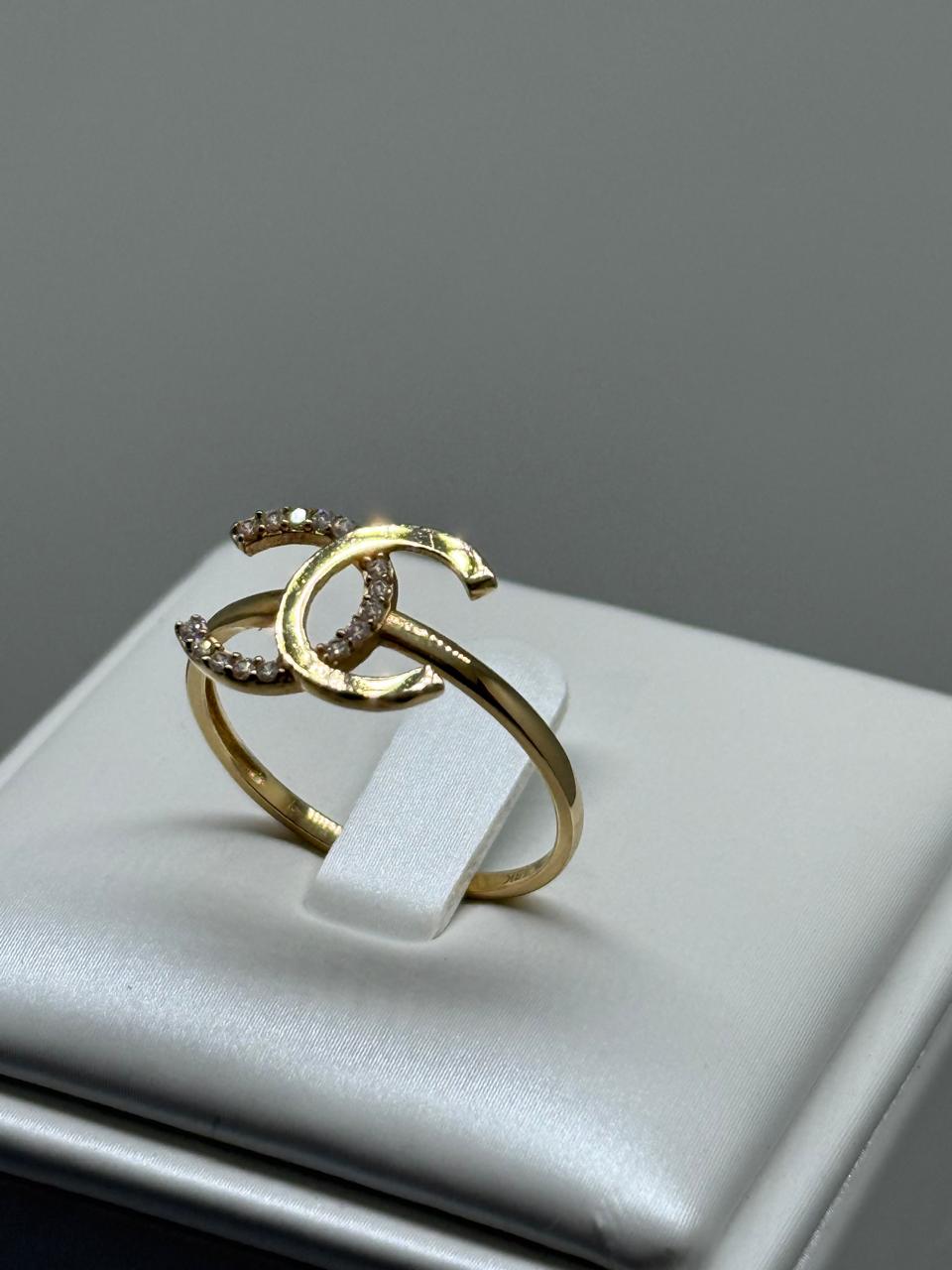 ANILLO CHANNEL LOGO 18K 1.7GR